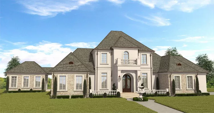 Josephine Two Story European Style House Plan 1287