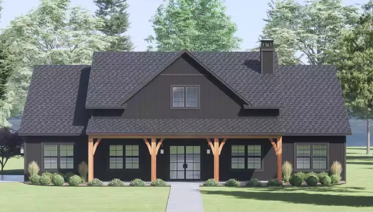 image of affordable farmhouse plan 6757