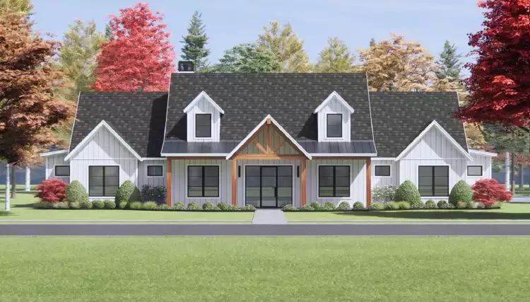 image of modern farmhouse plan 7778