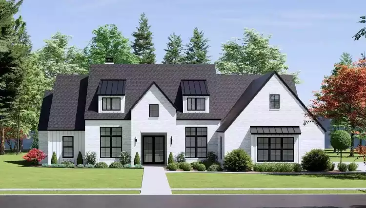 image of transitional house plan 9174