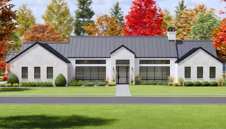 image of side entry garage house plan 9183