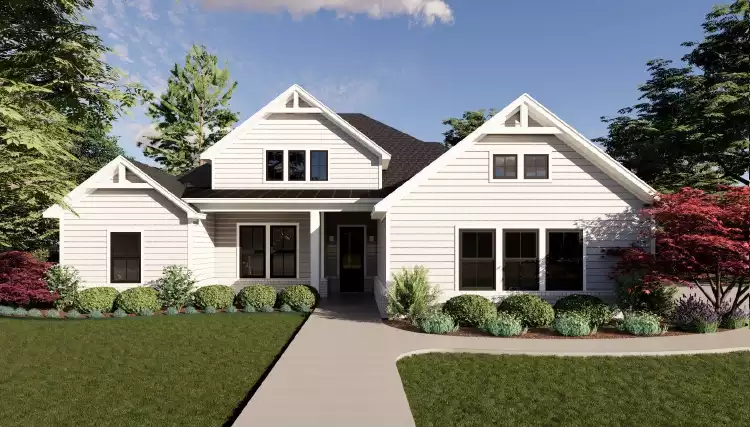 image of single story farmhouse plans with porch plan 9201