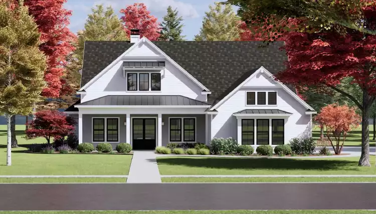 image of side entry garage house plan 9210