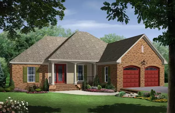 image of traditional house plan 6410