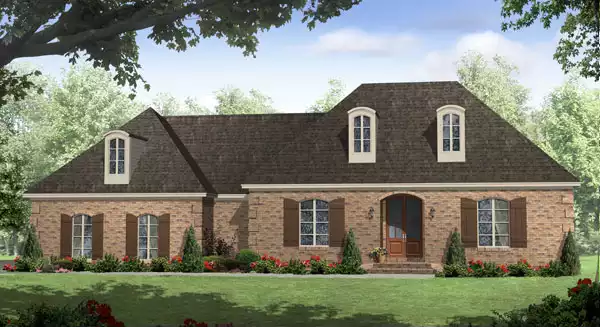 image of single story country house plan 7658