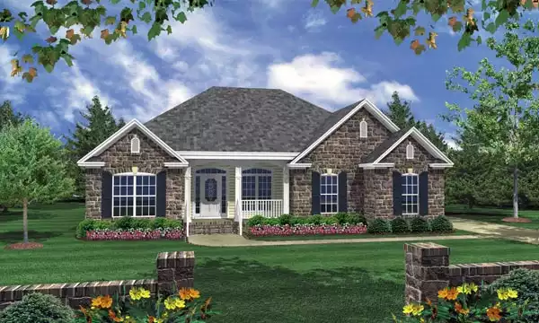 image of traditional house plan 6390