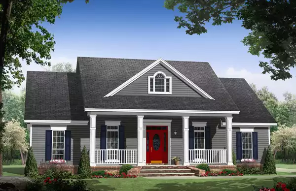 image of single story country house plan 5323