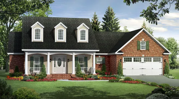 image of small country house plan 8225