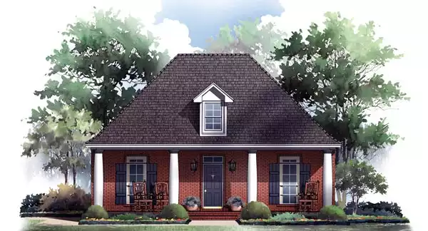 image of small traditional house plan 6469