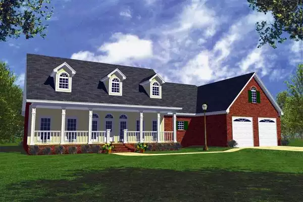 image of country house plan 7092