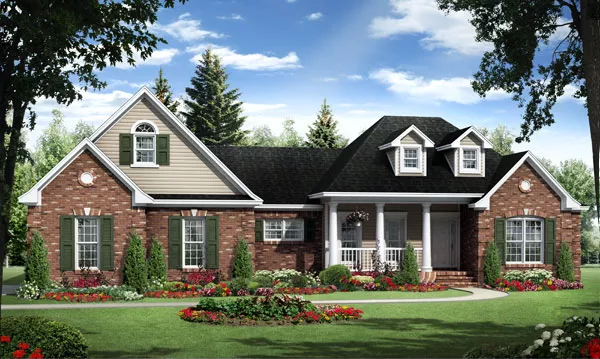 image of country house plan 8096