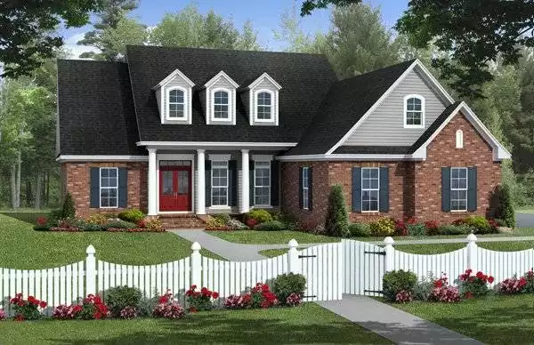 image of small country house plan 1022