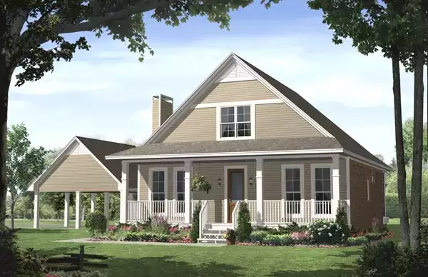 image of affordable farmhouse plan 6776