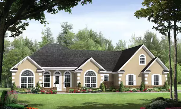 image of affordable country house plan 7050