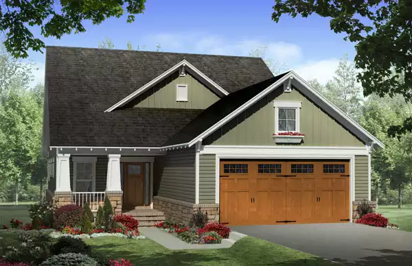 image of 2 story cottage house plan 7682