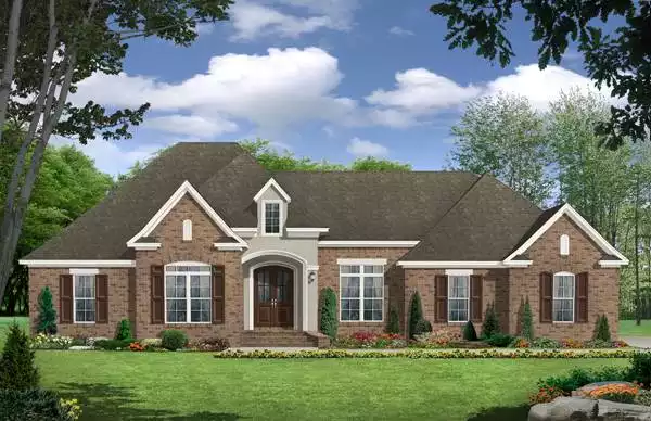 image of traditional house plan 7132