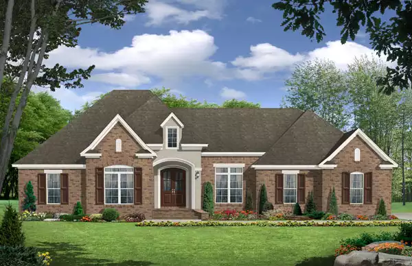 image of traditional house plan 7053