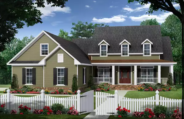 image of single story country house plan 5279