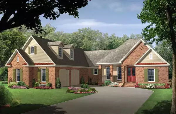 image of traditional house plan 6571