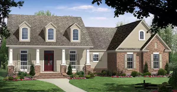 image of four bedroom house plan 6673