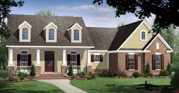 image of four bedroom house plan 8222