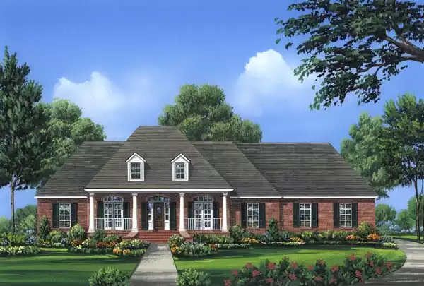 image of four bedroom house plan 6414