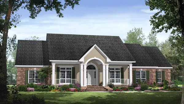 image of traditional house plan 8223