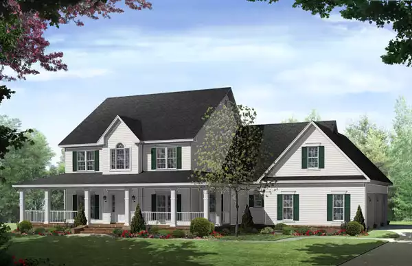 image of large country house plan 7777