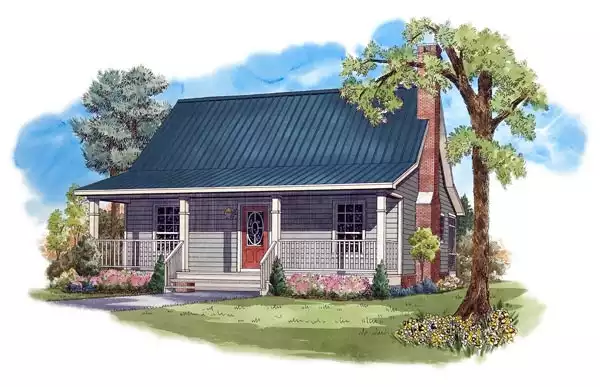 image of single story country house plan 6837