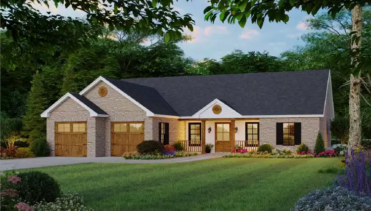 image of single story country house plan 7076