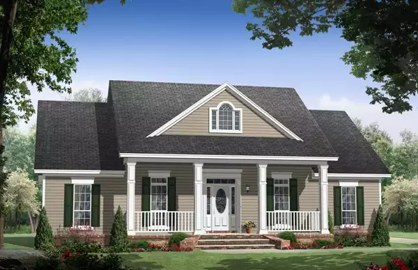 image of single story country house plan 7265