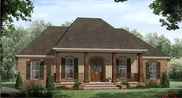 image of small farmhouse plans with porch plan 2038