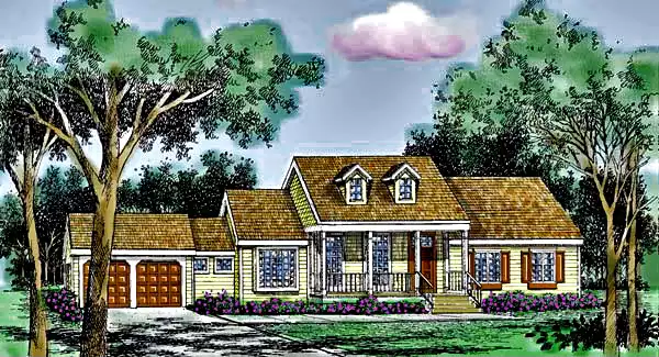 image of farmhouse plan 3883