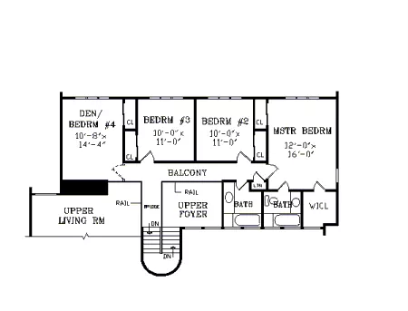 WESTWOOD 3711 - 4 Bedrooms and 2.5 Baths | The House Designers - 3711