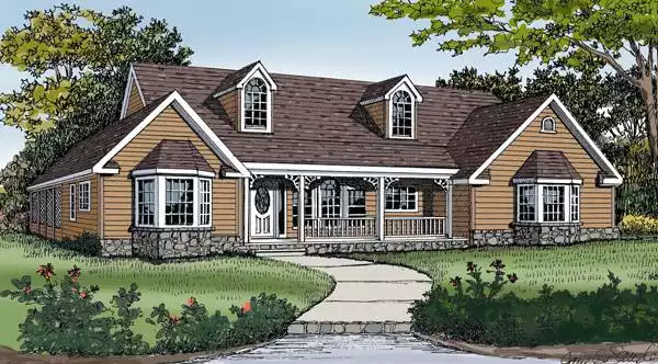 image of affordable farmhouse plan 3702