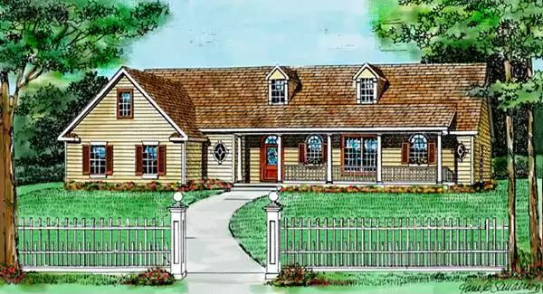 image of country house plan 4465