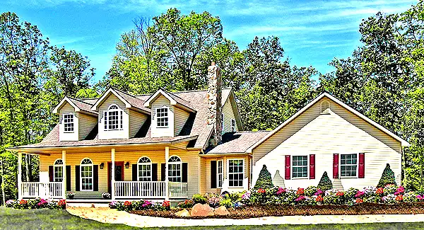 image of traditional house plan 6641