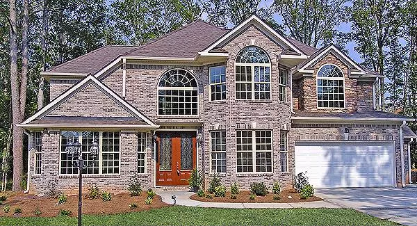 image of 2 story european house plan 7905