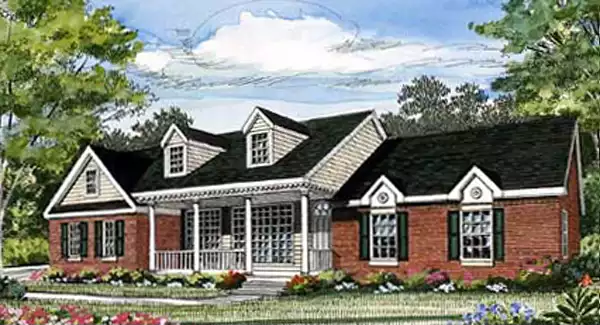 image of small country house plan 3846