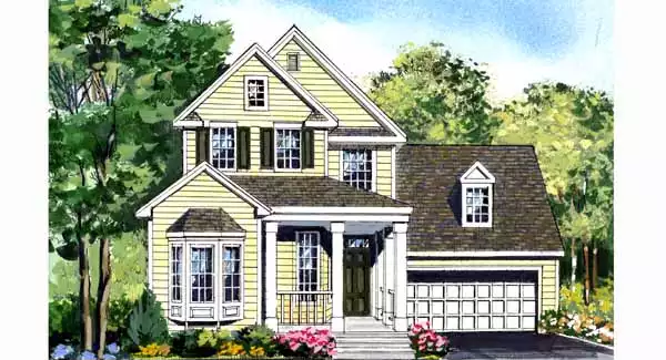 image of 2 story country house plan 3850