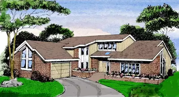 image of modern house plan 3790