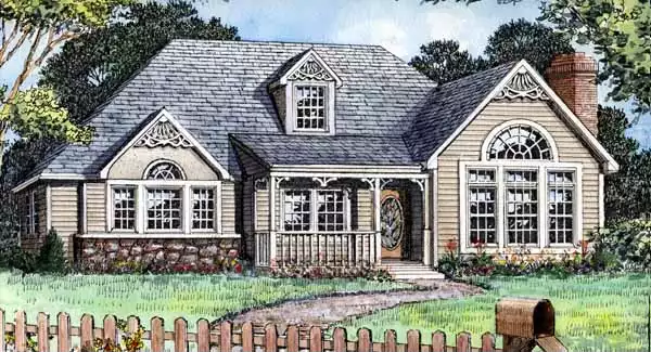 image of small country house plan 3795