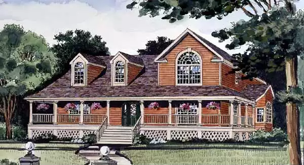 image of country house plan 3802