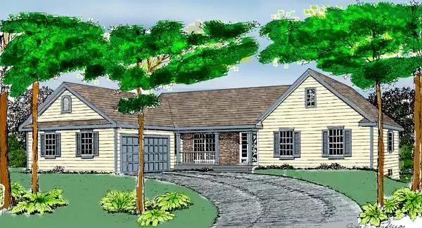 image of country house plan 3808