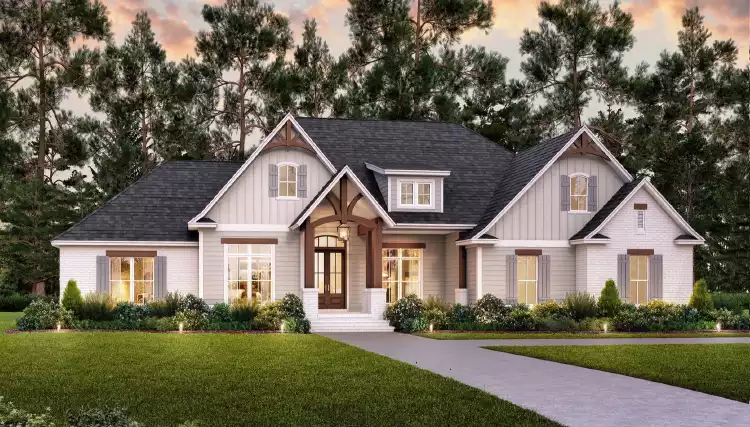 image of traditional house plan 9505