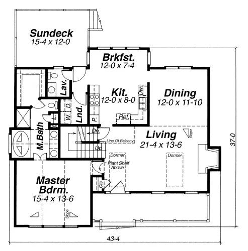 Lancaster 5834 - 3 Bedrooms and 2.5 Baths | The House Designers - 5834