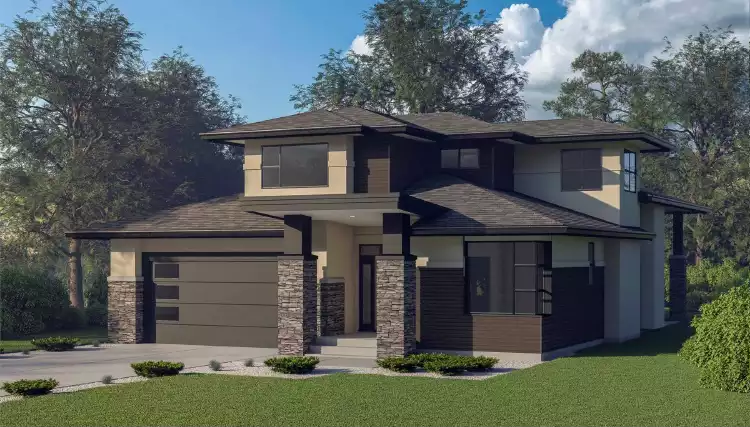 image of 1.5 story house plan 10023