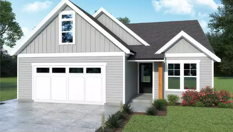 image of single story farmhouse plans with porch plan 4502