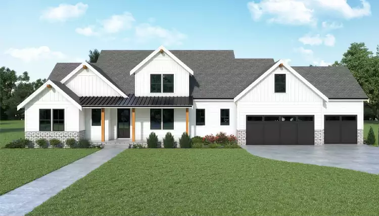 image of 2 story farmhouse plans with porch plan 4507