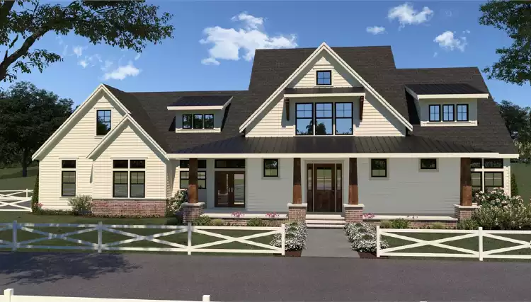 image of 2 story country house plan 7397